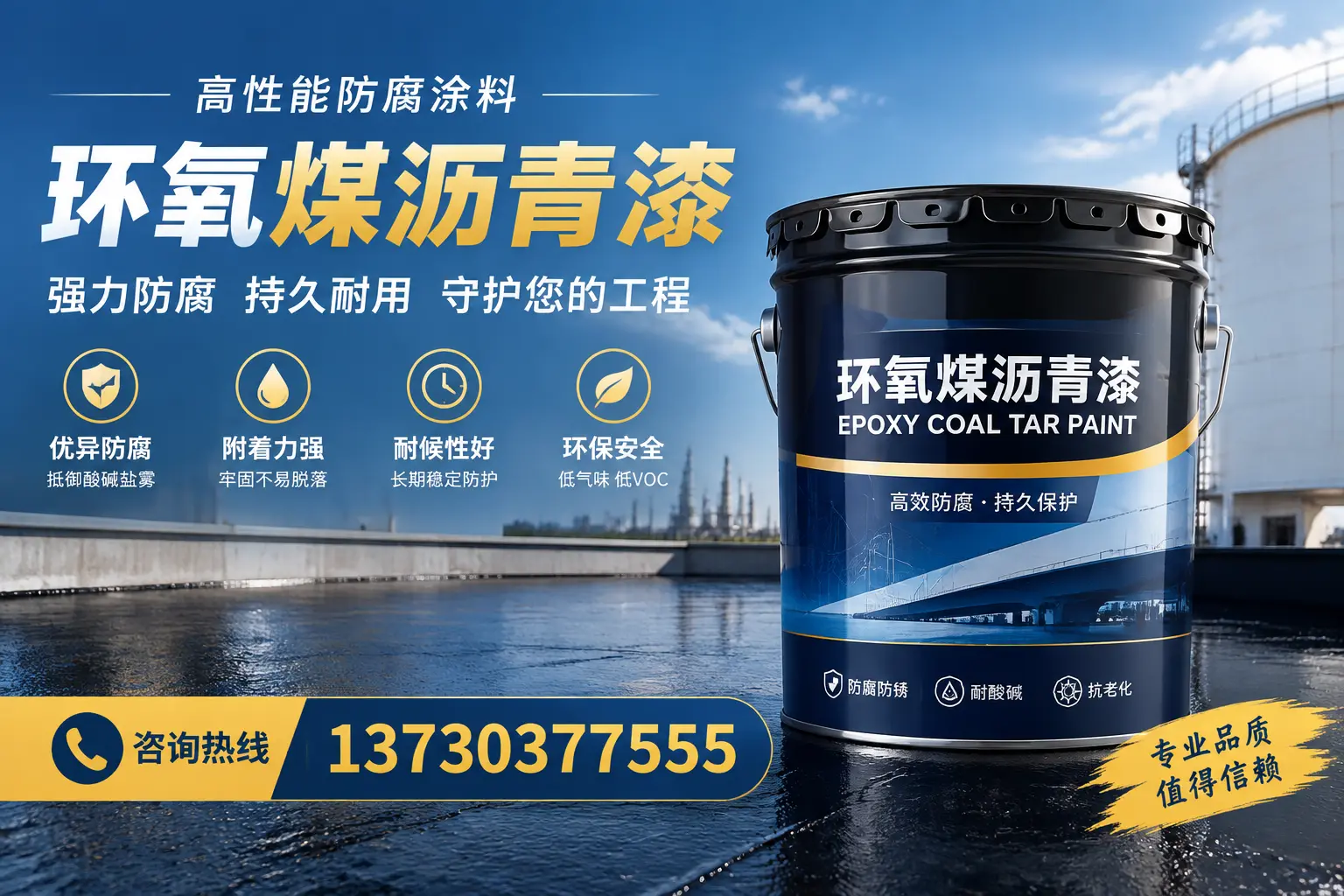 环氧煤沥青漆的耐久性分析，适合龙文的使用场景